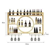 Porte-bouteille mural bar
