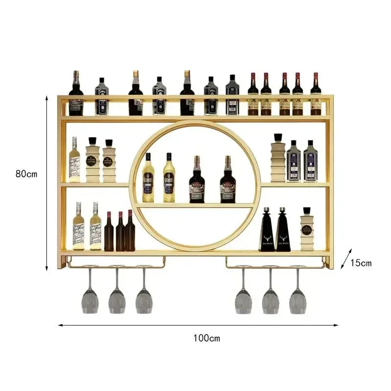 Porte-bouteille mural bar