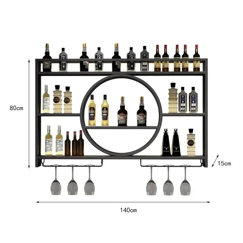 Porte-bouteille mural bar