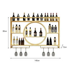 Porte-bouteille mural bar