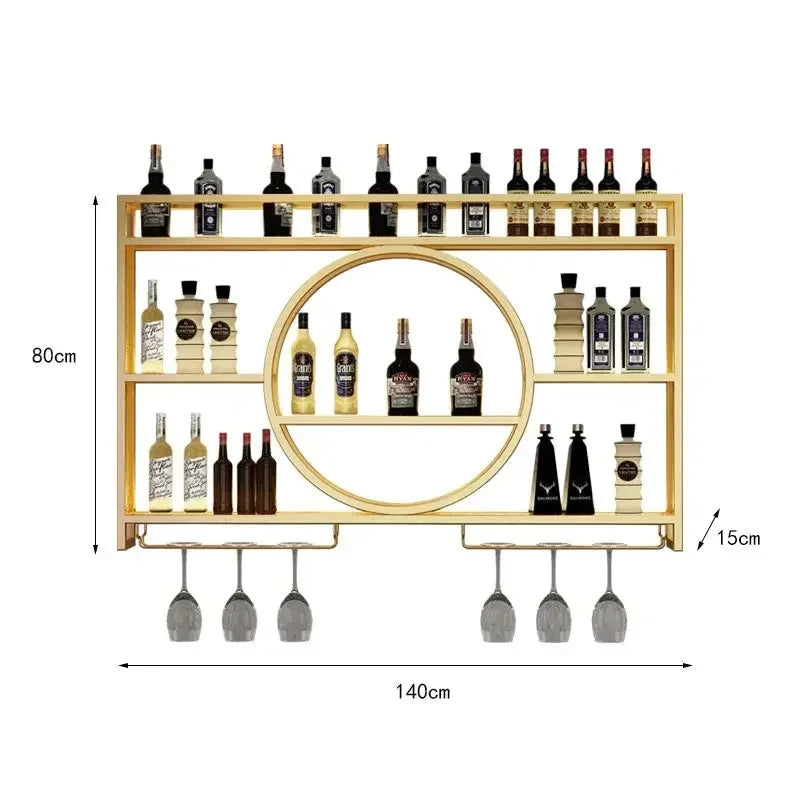 Porte-bouteille mural bar