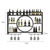 Porte-bouteille mural bar