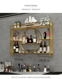 Porte-bouteille mural bar