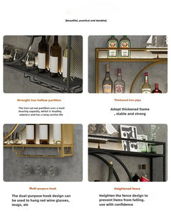 Porte-bouteille mural bar