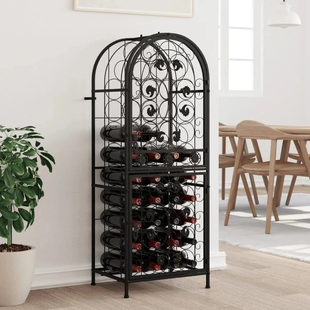Porte-bouteille ancien fer forgé