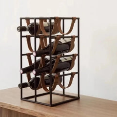 Porte-bouteille vin cuir