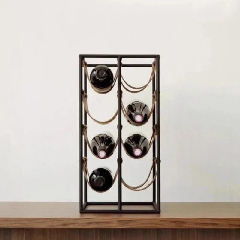 Porte-bouteille vin cuir