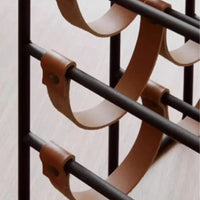 Porte-bouteille vin cuir