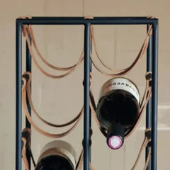 Porte-bouteille vin cuir