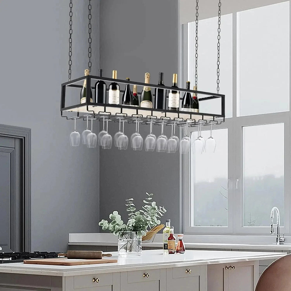 Porte-bouteille bar suspendu