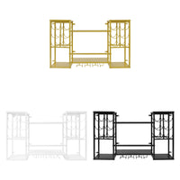 Range-bouteille mural design gros plan