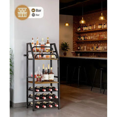 Rangement bouteille salon en situation