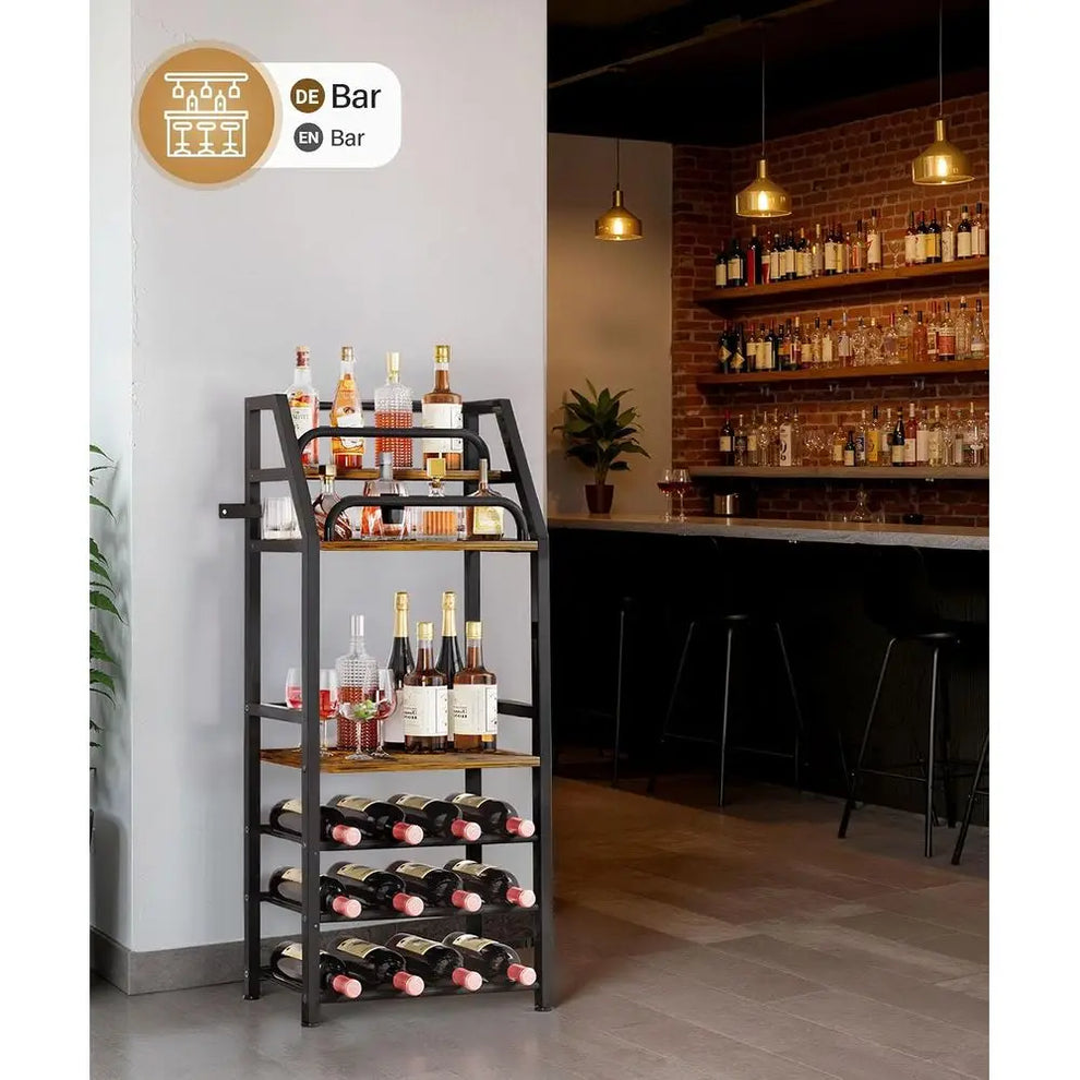 Rangement bouteille salon en situation