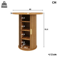 Table rangement bouteille zoom matière