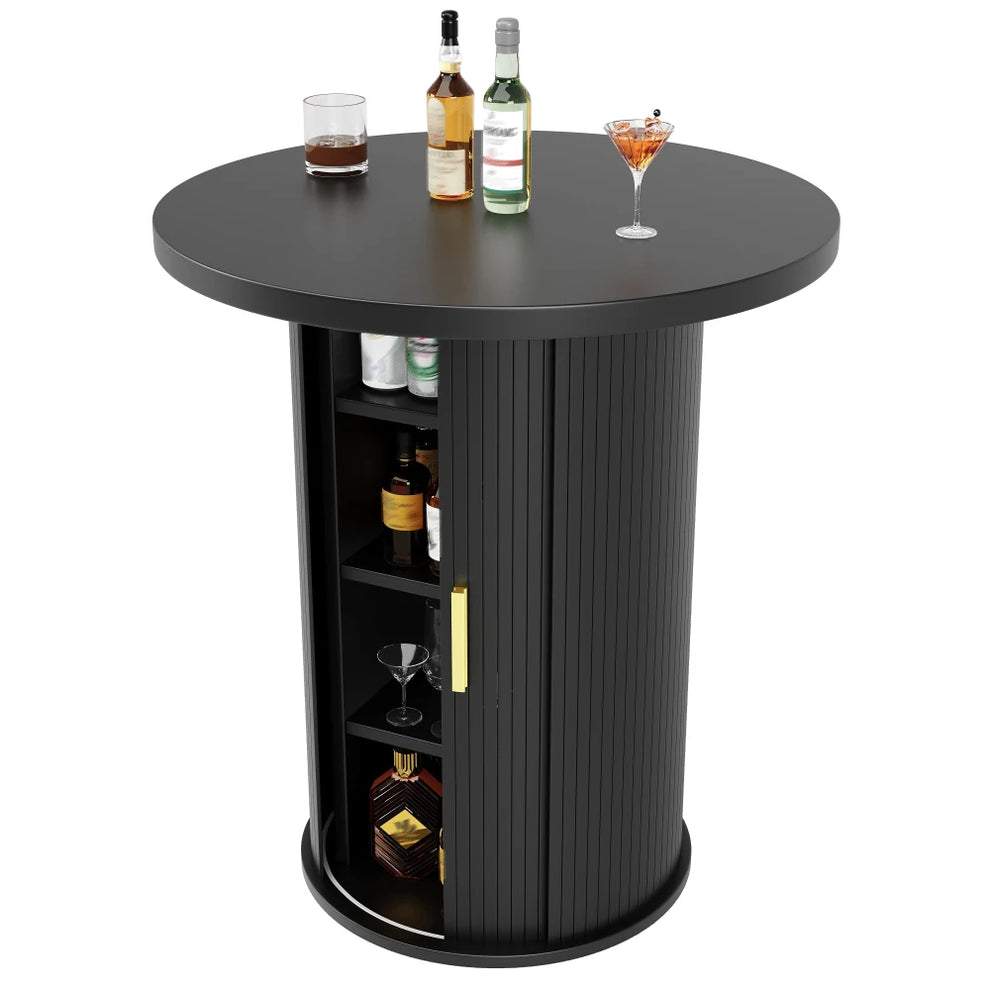 Table rangement bouteille vue du dessus