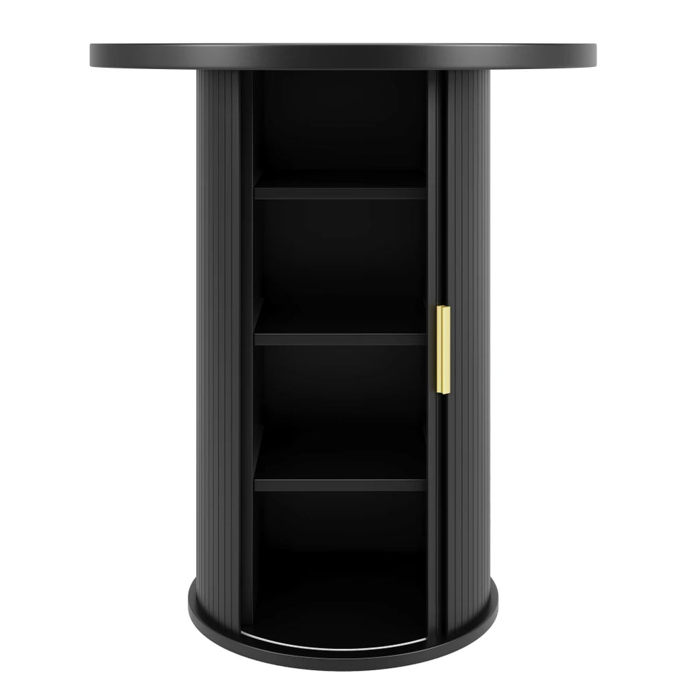 Table rangement bouteille de profil