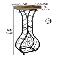 Table range-bouteille en situation