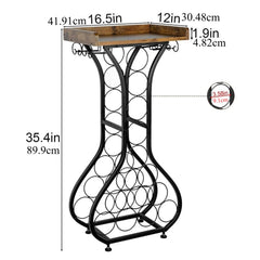 Table range-bouteille en situation