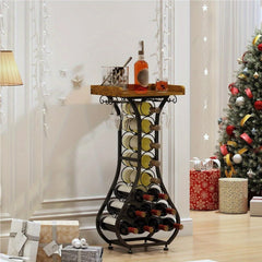 Table range-bouteille zoom matière