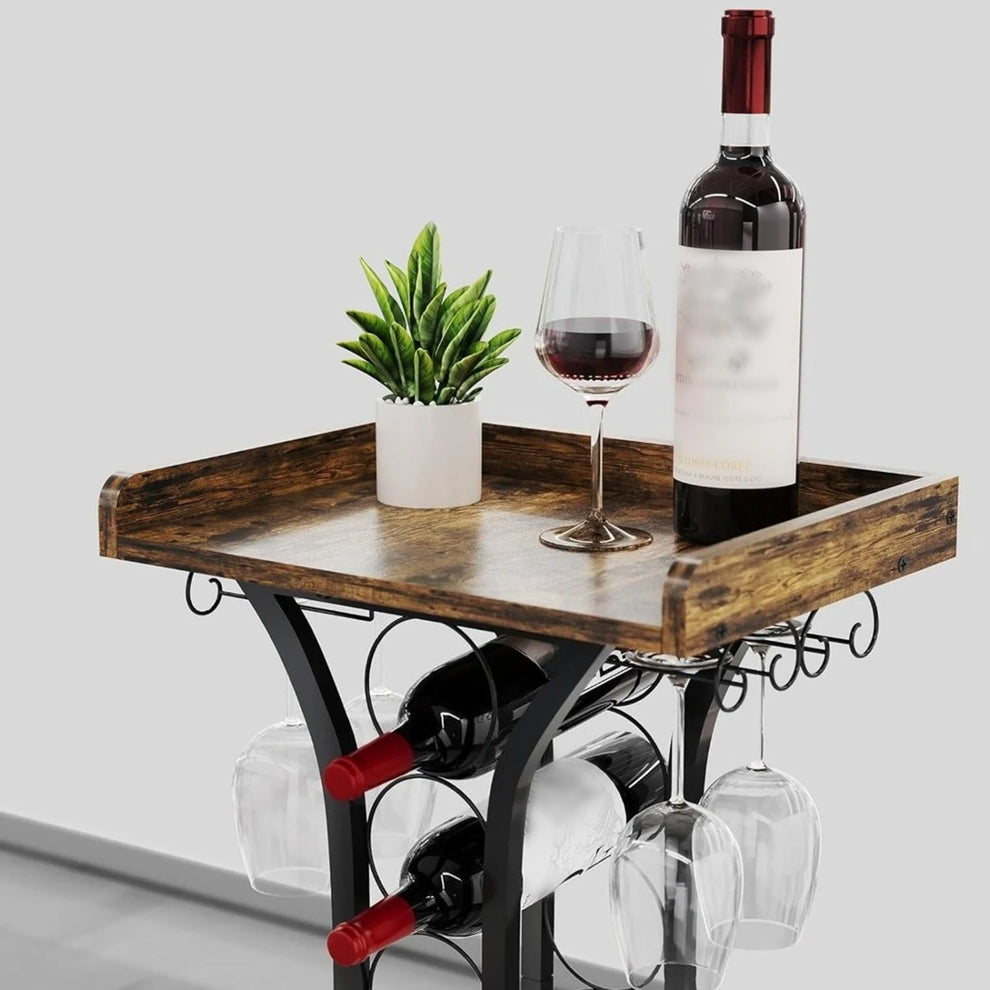 Table range-bouteille détail du rangement