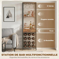 Range-bouteille apéritif en situation