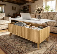 Table basse avec rangement bouteille apéritif avec bouteilles