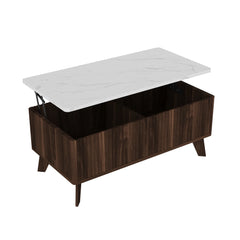 Table basse avec rangement bouteille apéritif détail du rangement