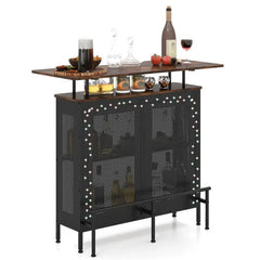 Mini bar range-bouteille en situation
