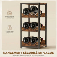 Range-bouteille moderne en situation