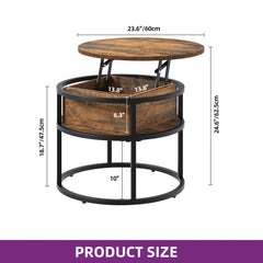 Table basse relevable range-bouteille détail du rangement