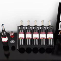 Présentoir vins zoom matière