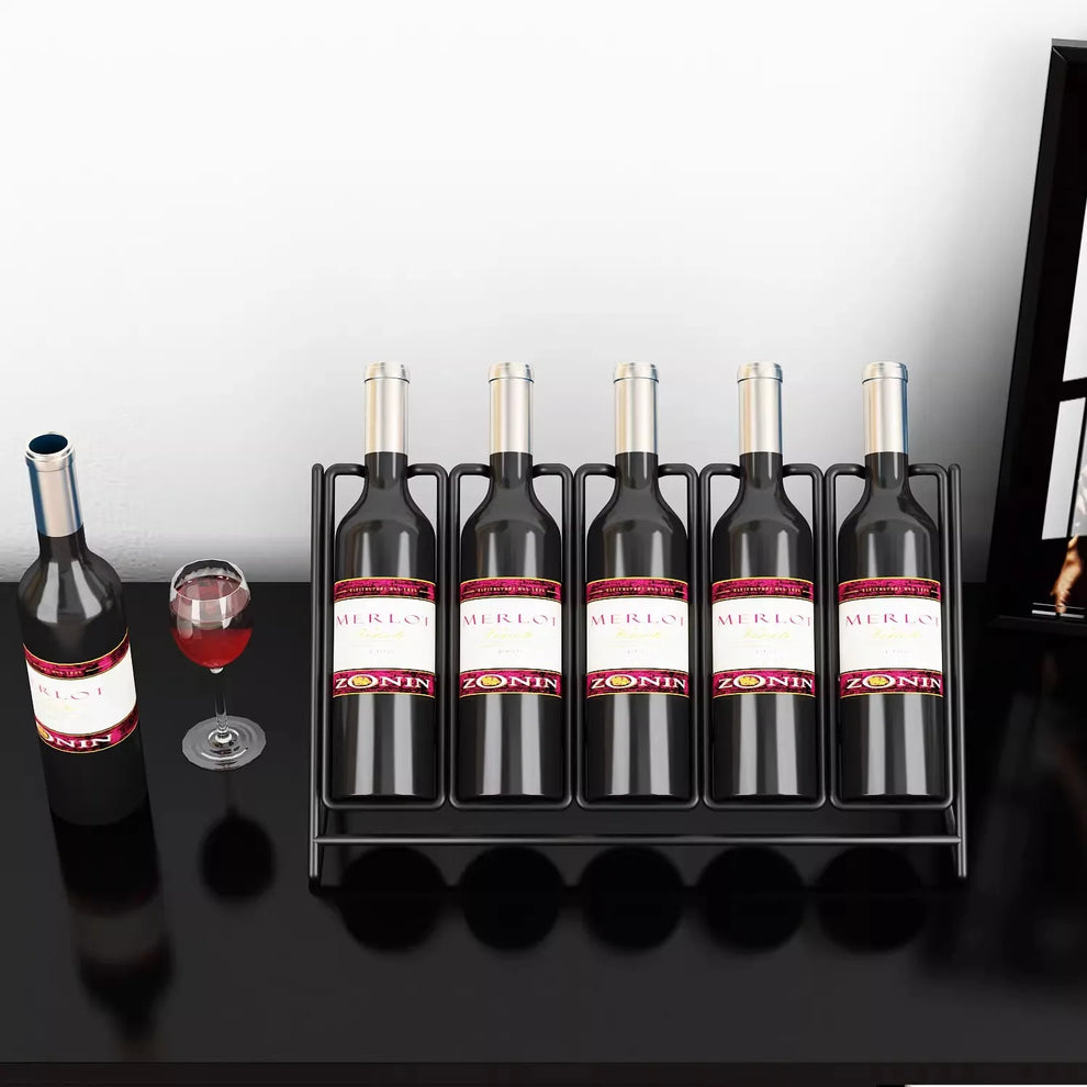 Présentoir vins zoom matière