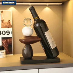 Support de bouteille de vin en situation