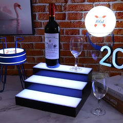 Présentoir à vin professionnel vue de côté