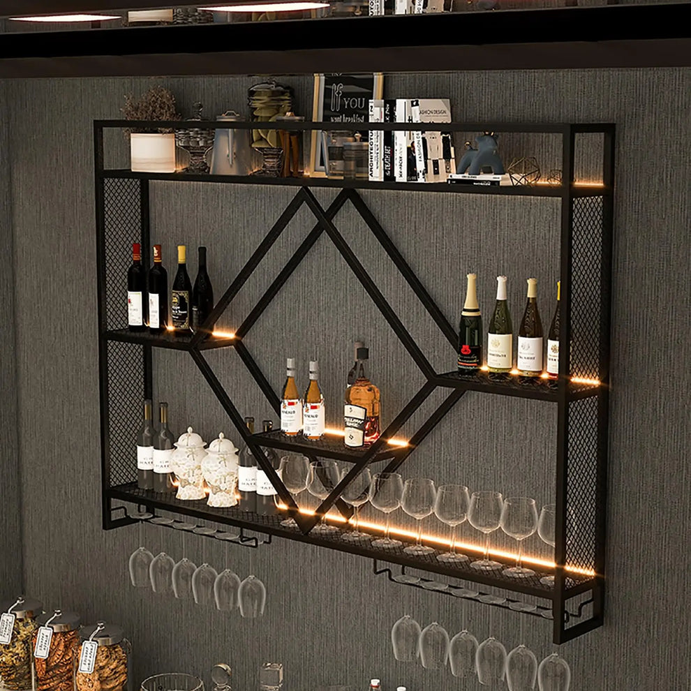 Support bouteille bar professionnel en situation