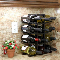 Présentoir à vin design vue de face