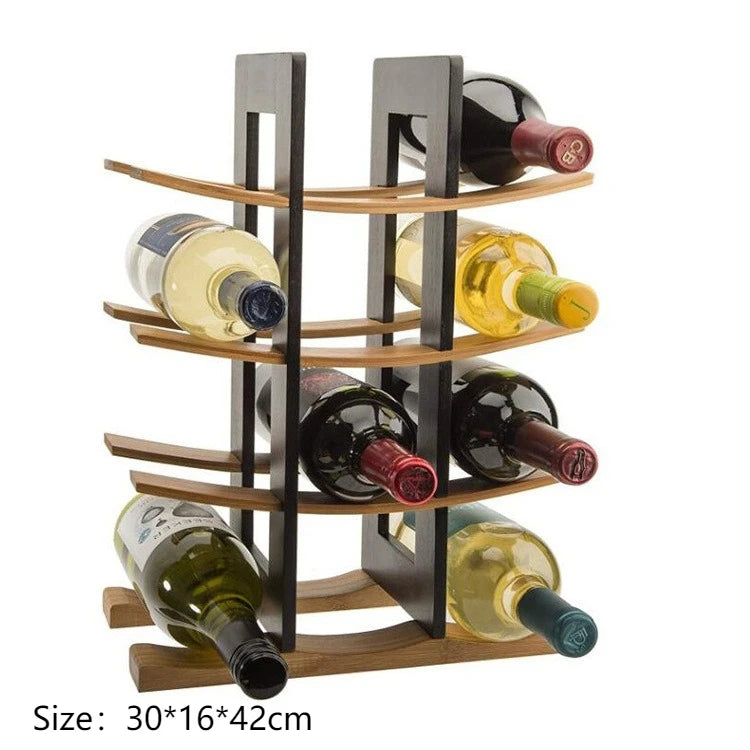 Présentoir à vin design vue de côté