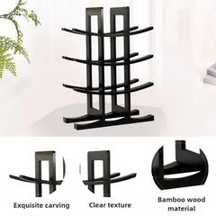 Présentoir à vin design détail du rangement