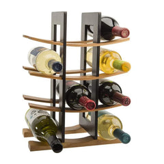 Présentoir à vin design zoom matière