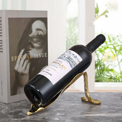 Support bouteille champagne vue de face