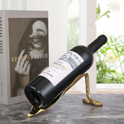 Support bouteille champagne vue de face