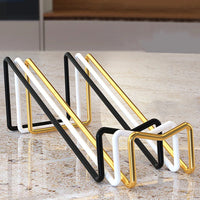 Support bouteille table variante