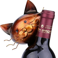 Support bouteille de vin original vue de côté