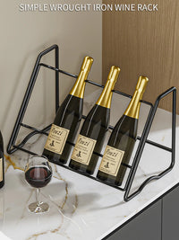 Présentoir bouteille de champagne avec bouteilles