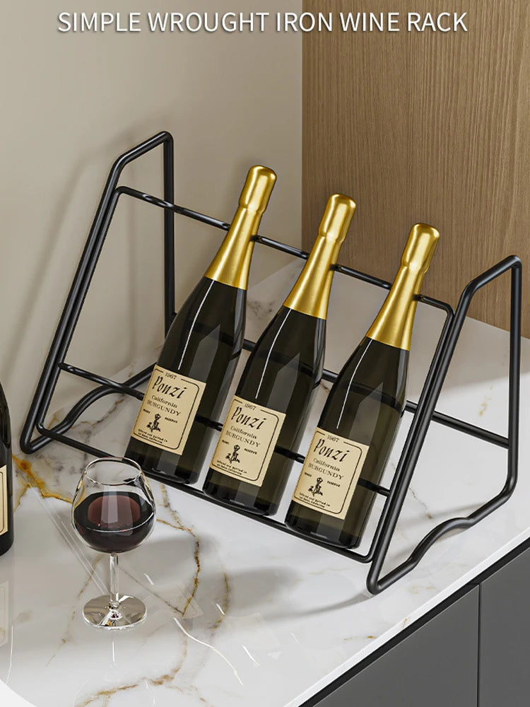 Présentoir bouteille de champagne avec bouteilles