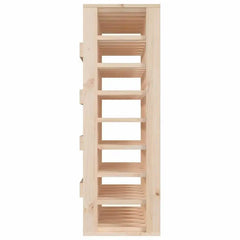 Étagère à bouteille en bois avec bouteilles