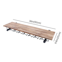 Étagère murale pour verre à vin pose et structure