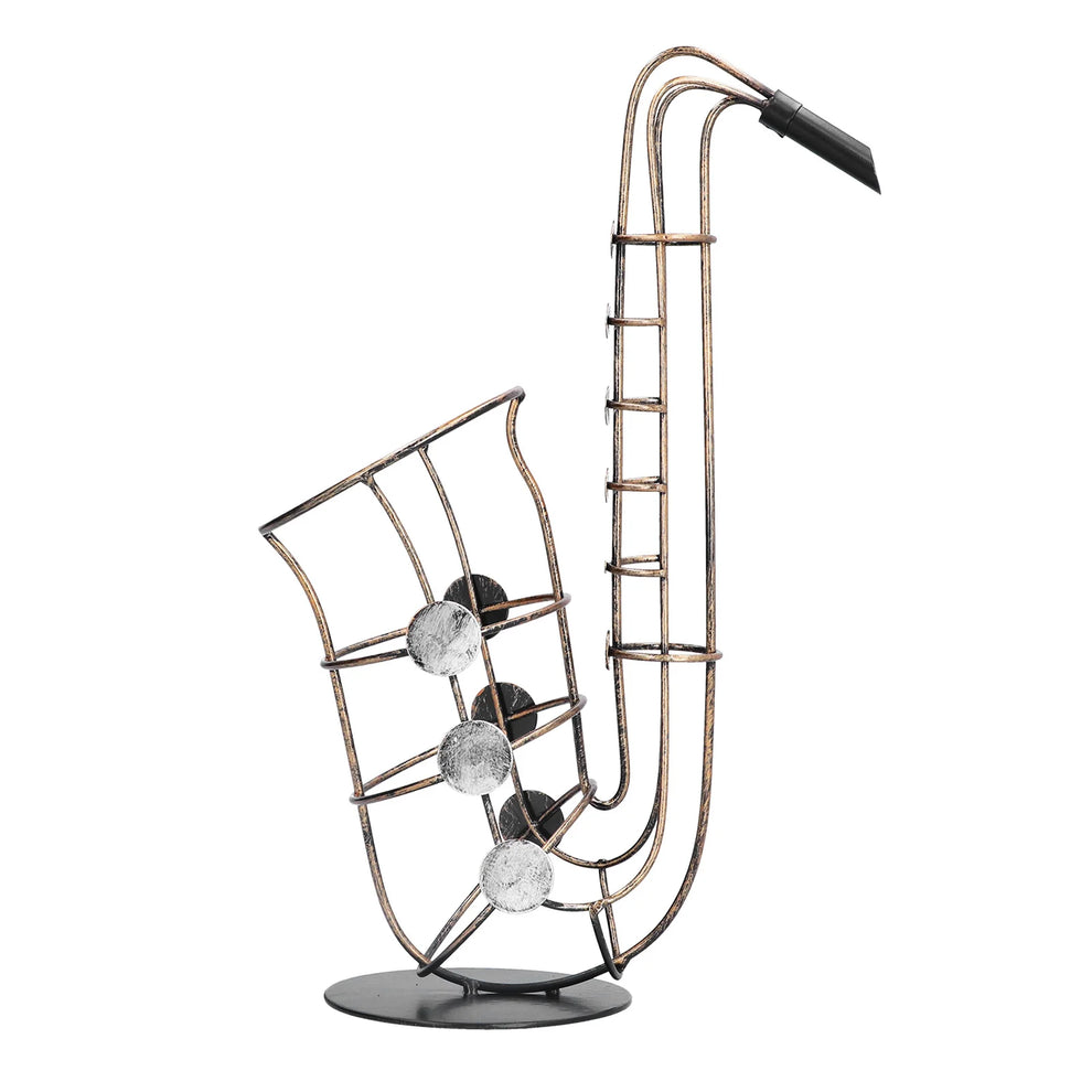 Porte bouteille saxophone détail du rangement