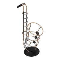 Porte bouteille saxophone zoom matière
