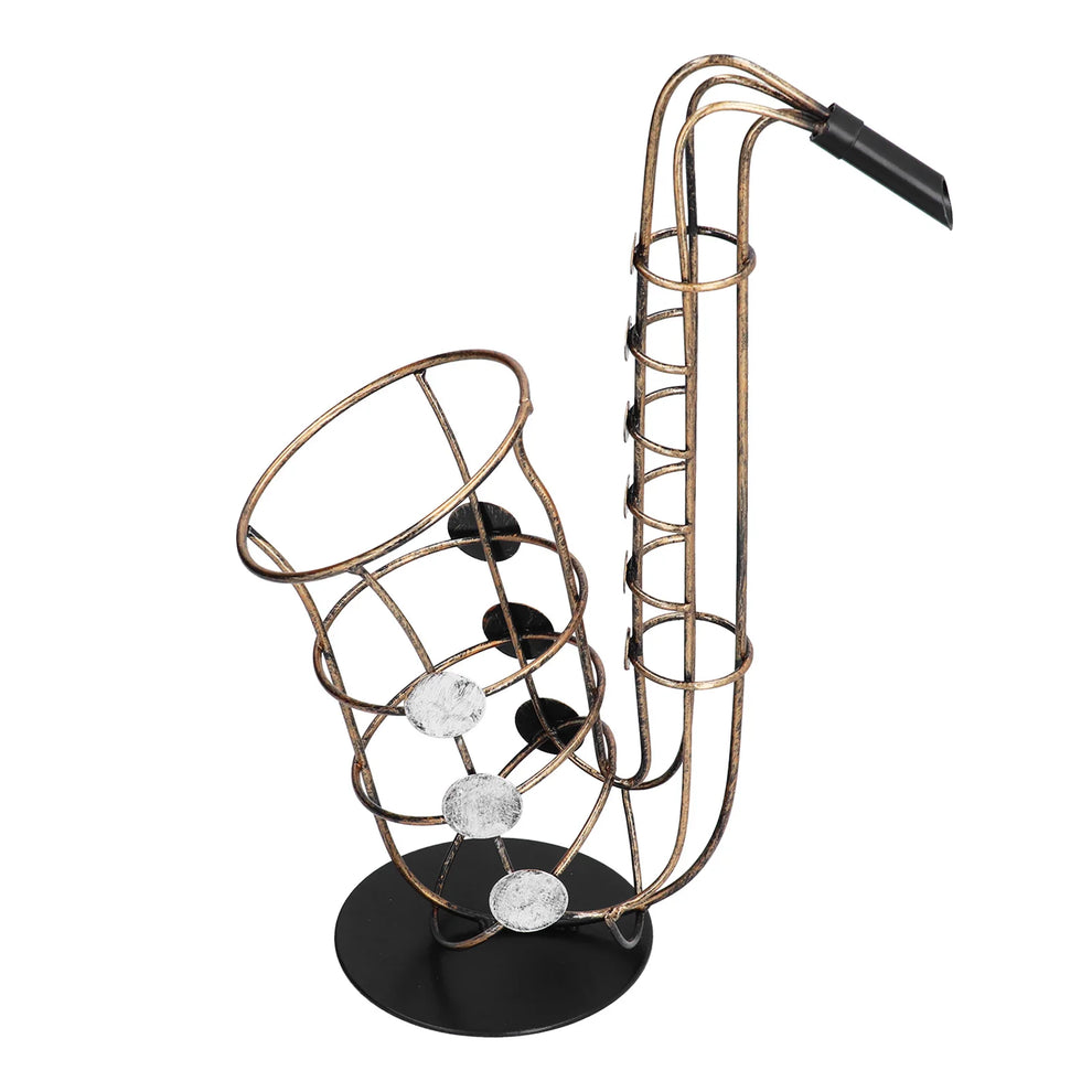 Porte bouteille saxophone avec bouteilles